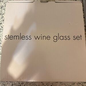 Stemless Wine Glass Set